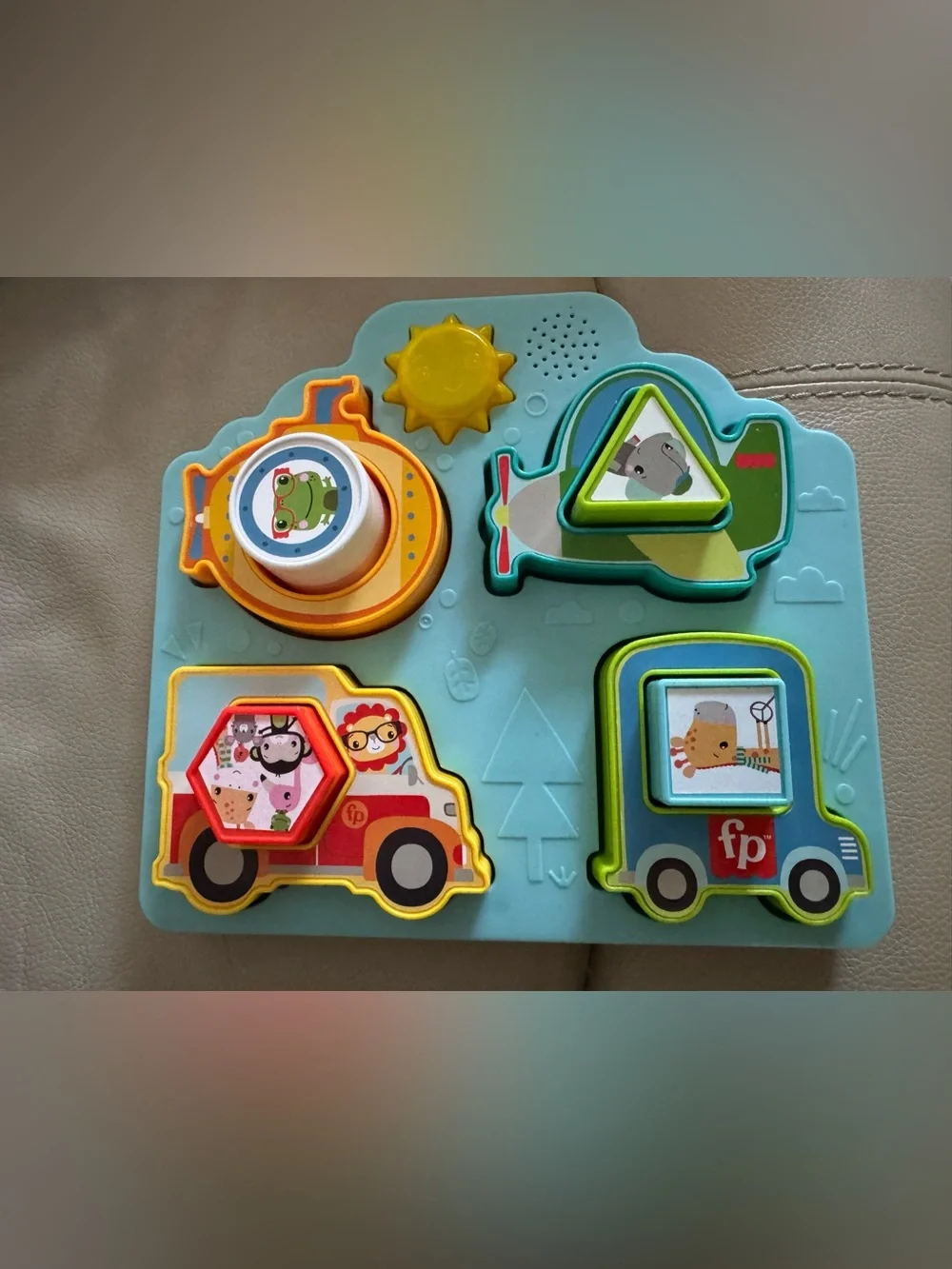 Fisher-Price Blue Multi-Vehicle Activity Puzzle Shape Sorter
